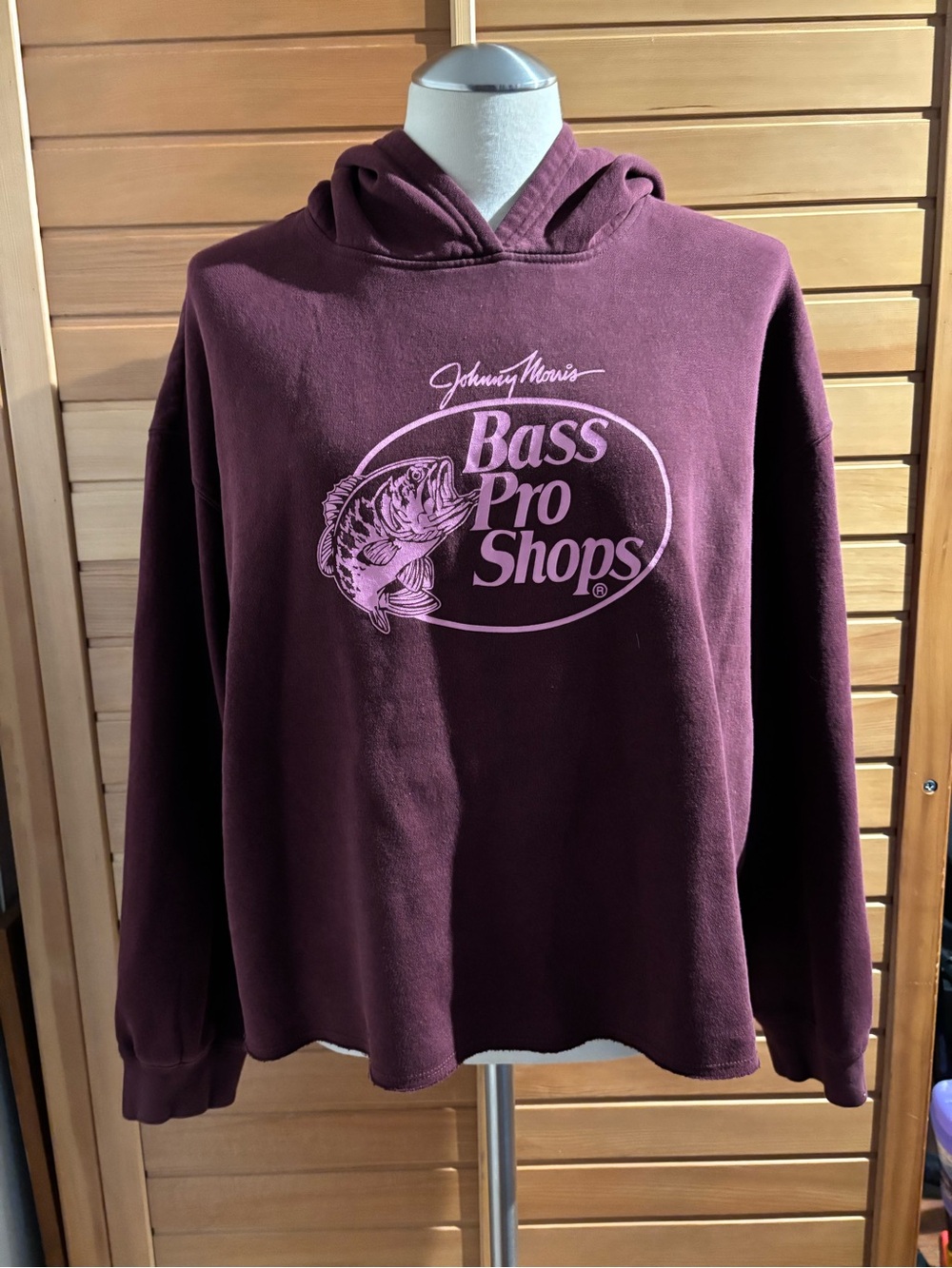 Bass Pro Shops Women’s Plum Crewneck Hoodie with Pink Logo